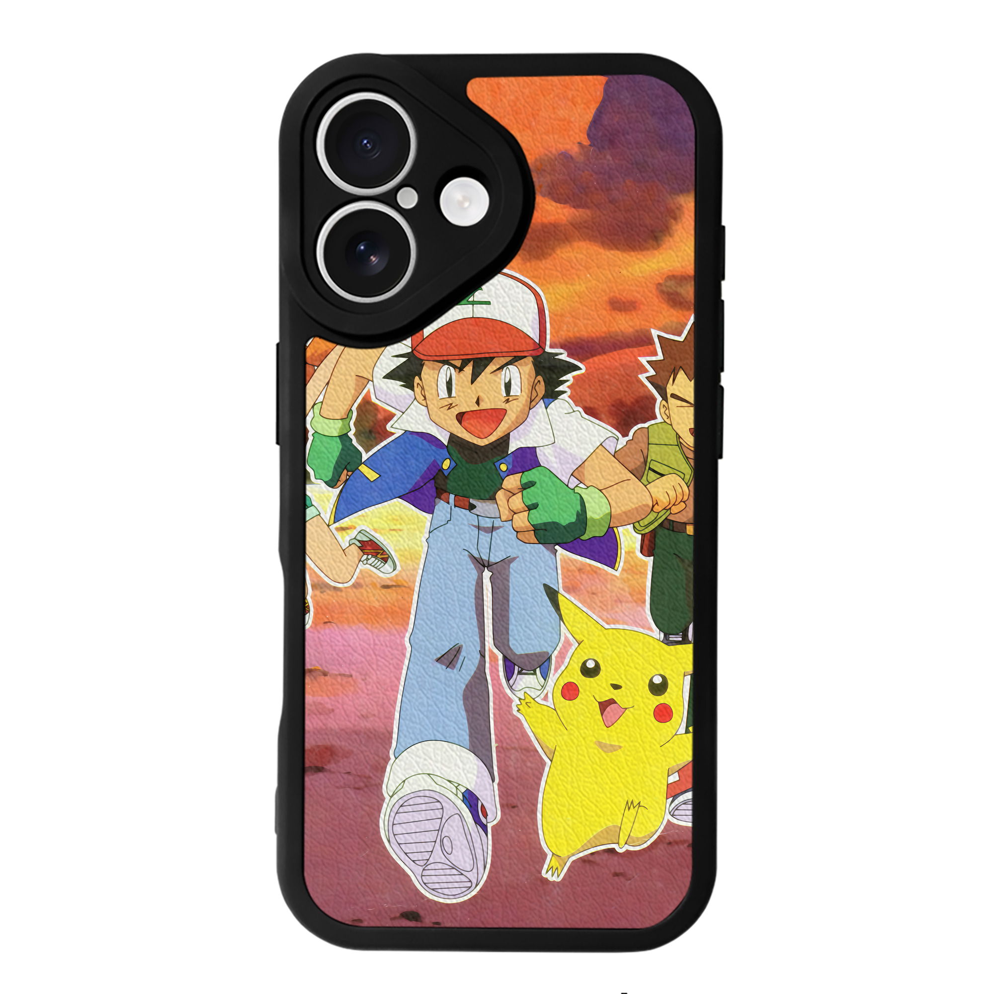 （画像用） ポケットモンスター Pokémon 【iPhone 16シリーズ対応】シリコンスマホケース（レザー調） 材質：シリコン